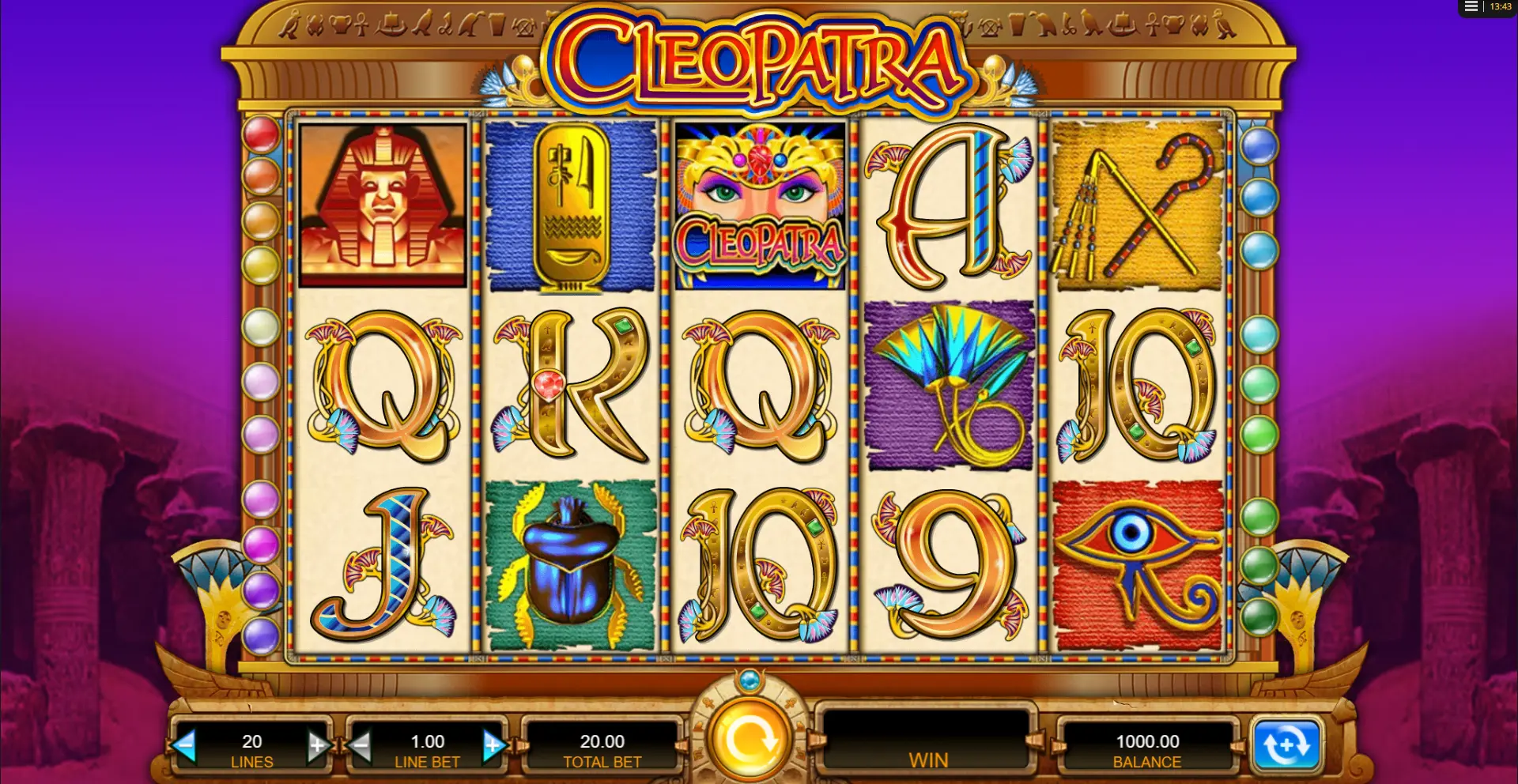 Cleopatra slot bonuses Cleopatra game bonus